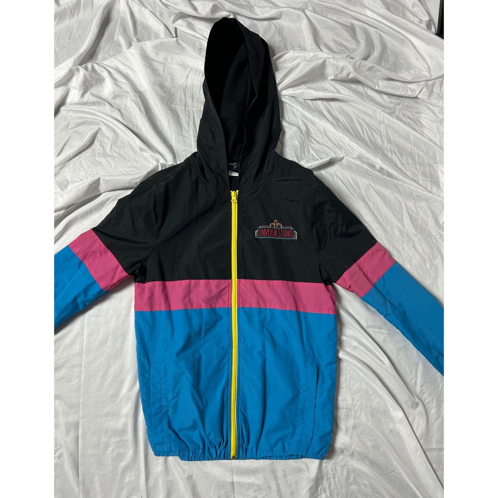 Universal Studios Windbreaker Jacket XS Retro Col… - image 4